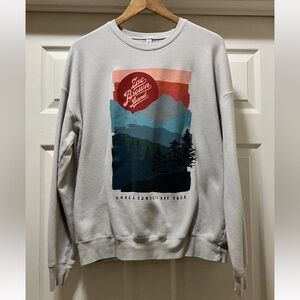 Women’s Zac Brown Band Sweatshirt Love & Sunsets are Free Sz L Bella + Canvas